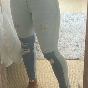 Pacsun Color Block Ankle Jegging